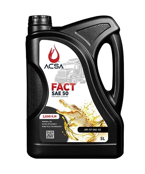 زيت محرك ديزل 5لتر (SAE 50) أكسا فاكت 